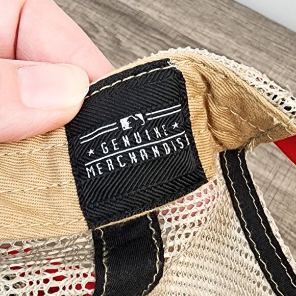 MLB St. Louis, MO Cardinals Red Green and Tan Trawler Hat OS Retro Vintage 90s - Picture 8 of 8